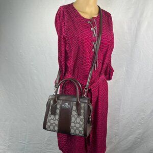 COACH  CT766 Andrea Carryall Bag In Signature Jacquard